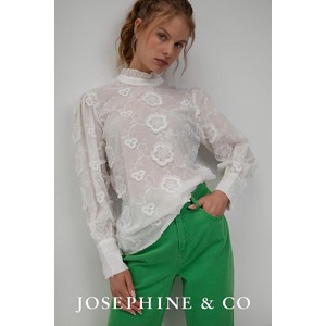 Bluzka Josephine & Co z golfem w stylu casual z bawełny