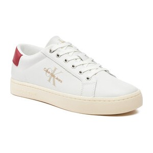 Calvin Klein Jeans Sneakersy Classiccuplowlaceup Lth Ml YM0YM00491 Biały