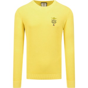 Żółta bluza Aeronautica Militare w stylu casual z bawełny