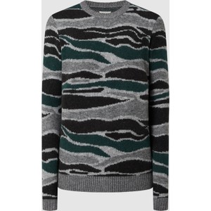 Sweter Tom Tailor Denim z wełny z okrągłym dekoltem