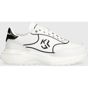 Buty sportowe Karl Lagerfeld sznurowane w sportowym stylu z płaską podeszwą