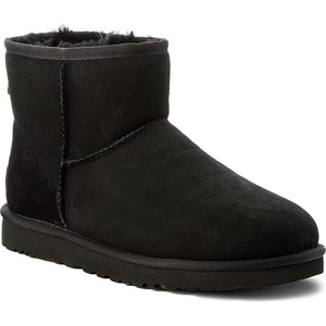 Czarne buty zimowe UGG Australia w stylu casual z zamszu