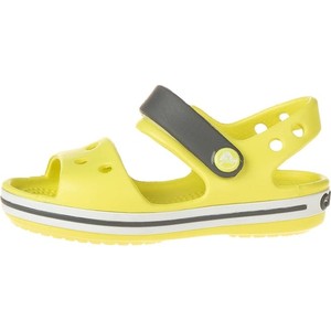 Żółte buty dziecięce letnie Crocs na rzepy