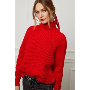 Czerwony sweter Joséfine w stylu casual z wełny