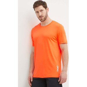 Pomarańczowy t-shirt POC w stylu casual