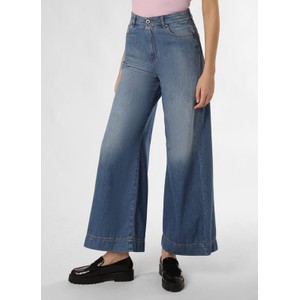 Granatowe jeansy MaxMara w stylu vintage z bawełny