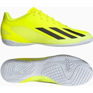 Żółte buty sportowe Adidas w sportowym stylu sznurowane