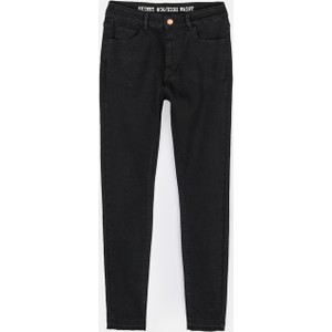 Czarne jeansy Gate w stylu casual z bawełny