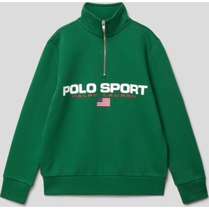 Zielona bluza dziecięca Polo Sport z bawełny