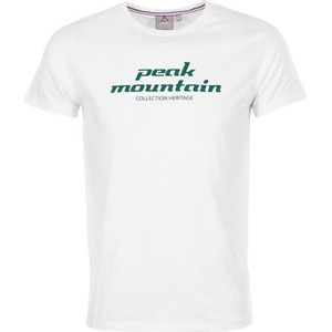 T-shirt Peak Mountain z bawełny z krótkim rękawem