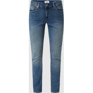 Granatowe jeansy Q/s Designed By - S.oliver w stylu casual z bawełny