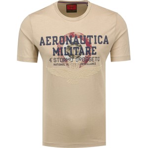 T-shirt Aeronautica Militare z krótkim rękawem w młodzieżowym stylu z bawełny