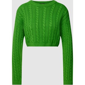 Zielony sweter Gina Tricot w stylu casual z bawełny
