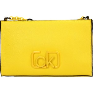 Żółta torebka Calvin Klein ze skóry ekologicznej