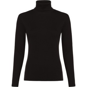 Czarna bluzka Marie Lund z długim rękawem