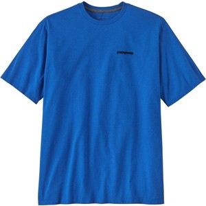 Niebieski t-shirt Patagonia z krótkim rękawem
