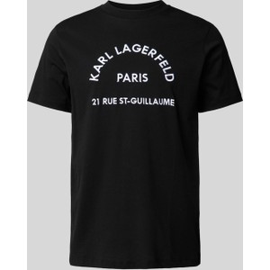 T-shirt Karl Lagerfeld z bawełny z krótkim rękawem
