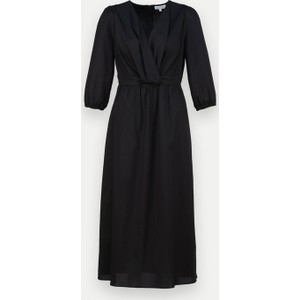 Czarna sukienka Molton w stylu casual z długim rękawem