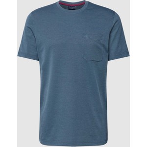 Niebieski t-shirt Christian Berg z krótkim rękawem w stylu casual
