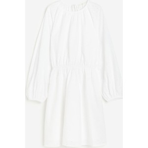 Sukienka H & M z długim rękawem w stylu casual z tkaniny