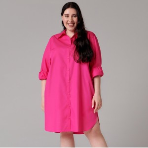 Różowa sukienka Sinsay mini koszulowa w stylu casual