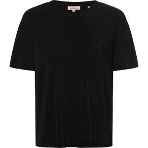 Czarny t-shirt S.Oliver z krótkim rękawem w stylu casual