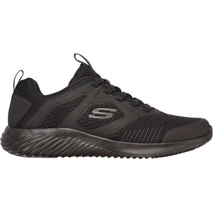 Czarne buty sportowe Skechers sznurowane w sportowym stylu