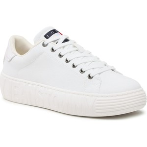 Sneakersy Tommy Jeans - Canvas Outsole EM0EM01160 White YBR