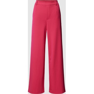 Różowe spodnie Vila w stylu retro
