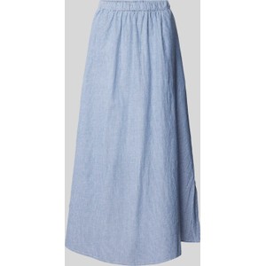 Niebieska spódnica mbyM z bawełny midi w stylu casual