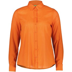Pomarańczowa koszula United Colors Of Benetton w stylu casual z bawełny
