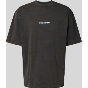 Czarny t-shirt Pegador w stylu casual z bawełny