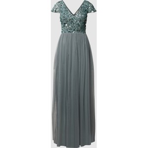 Sukienka Lace & Beads z dekoltem w kształcie litery v maxi