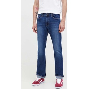 Granatowe jeansy Tommy Jeans w street stylu z bawełny