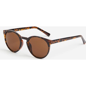 H & M & - Okrągłe okulary przeciwsłoneczne - Brązowy