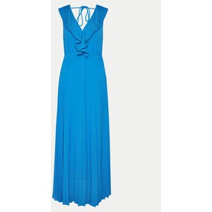 Niebieska sukienka Marc Aurel bez rękawów maxi