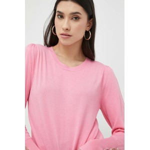 Różowy sweter Morgan w stylu casual