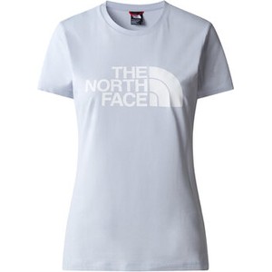 Niebieski t-shirt The North Face z krótkim rękawem z okrągłym dekoltem