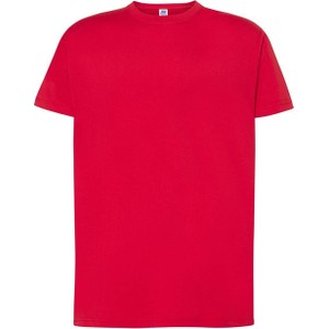 Czerwony t-shirt JK Collection z bawełny w stylu casual