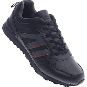 Pantofelek24 Sznurowane czarne buty sportowe /C1-1 13140 T484/