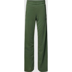 Zielone spodnie DKNY z dresówki w stylu retro