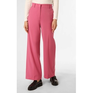 Różowe spodnie Max Mara Weekend z wełny w stylu retro