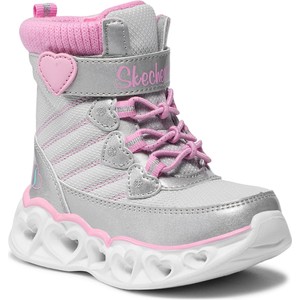 Buty dziecięce zimowe Skechers sznurowane dla dziewczynek