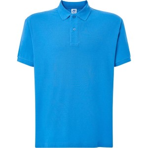 Niebieski t-shirt JK Collection z bawełny w stylu casual z krótkim rękawem
