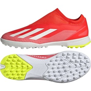 Czerwone buty sportowe dziecięce Adidas dla chłopców