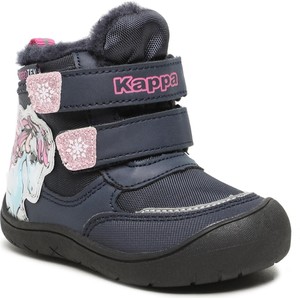 Granatowe buty dziecięce zimowe Kappa