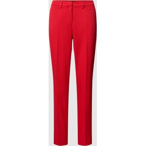 Czerwone spodnie More & More z bawełny