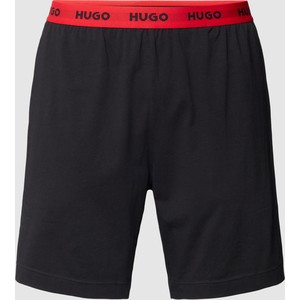 Czarne szorty Hugo Boss z bawełny