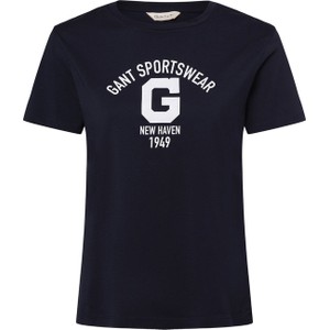 Czarny t-shirt Gant