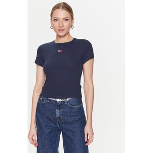 T-shirt Tommy Jeans z okrągłym dekoltem w stylu casual